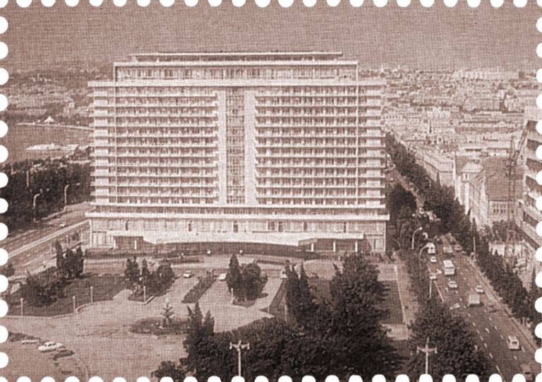 The old Azerbaijan hotel is now the Hilton Baku