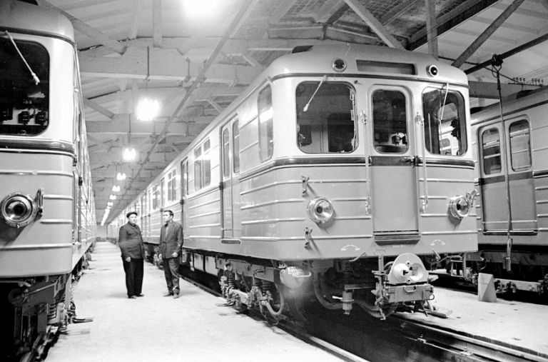 The train depot at Baki Soveti (now Icheri Sheher) station. 30 October 1967